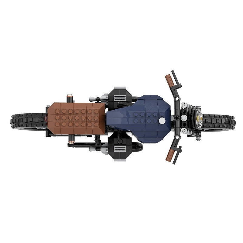 Retro Air Boxer Cafe Racer Motorcycle MOC Building Kit - 6