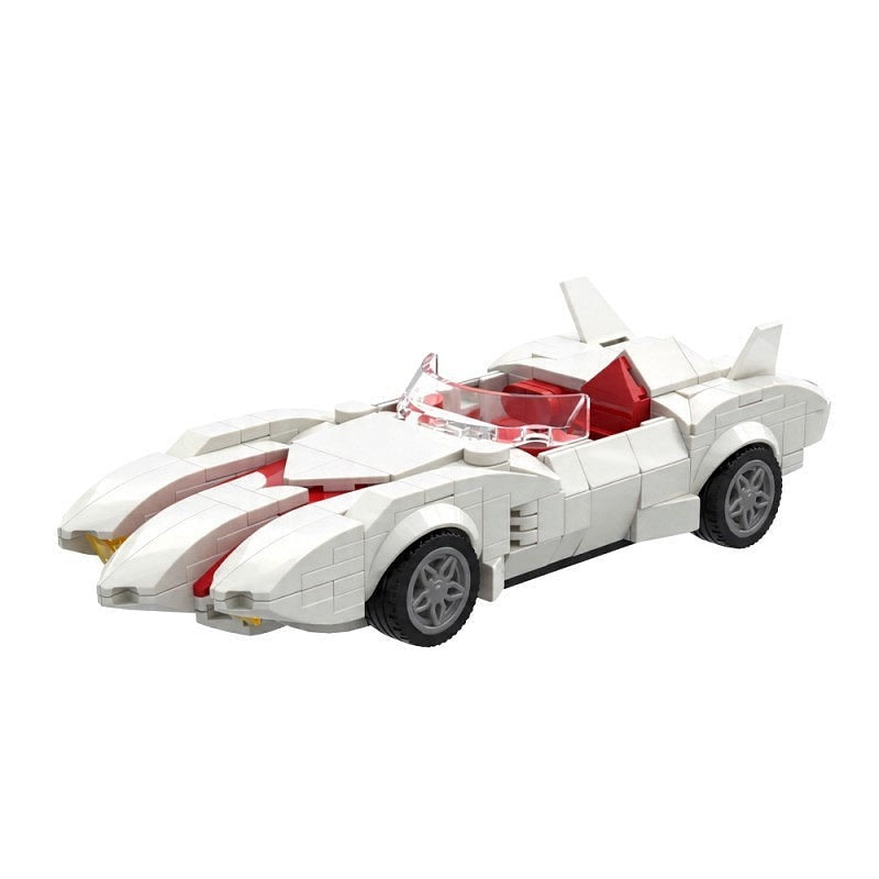 Retro Anime Speed Racer Car MOC Building Kit - 6