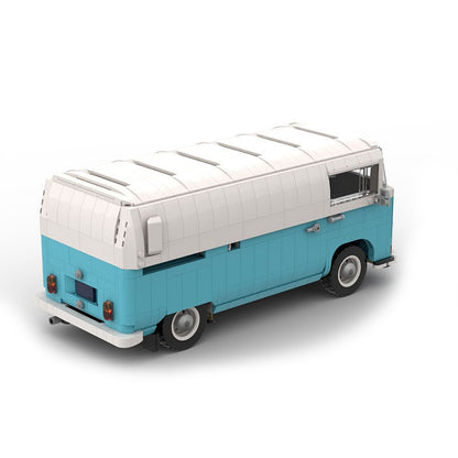 Retro Barista Coffee Van Building Kit | LEGO-Compatible MOC - 4