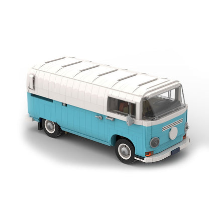 Retro Barista Coffee Van Building Kit | LEGO-Compatible MOC - 6
