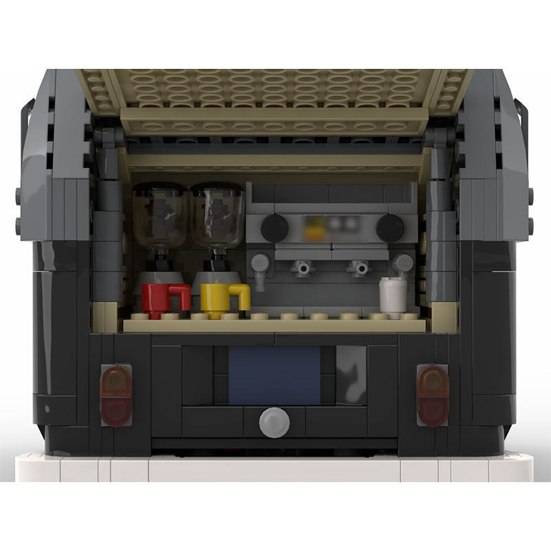 Retro Barista Coffee Van Building Kit | LEGO-Compatible MOC - 7