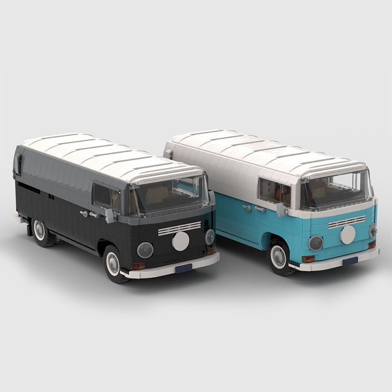 Retro Barista Coffee Van Building Kit | LEGO-Compatible MOC - 9