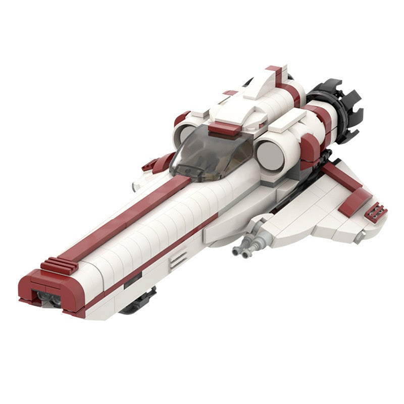 Retro Colonial Space Fighter Mid-Scale Starfighter Building Kit | LEGO-Compatible MOC - 1