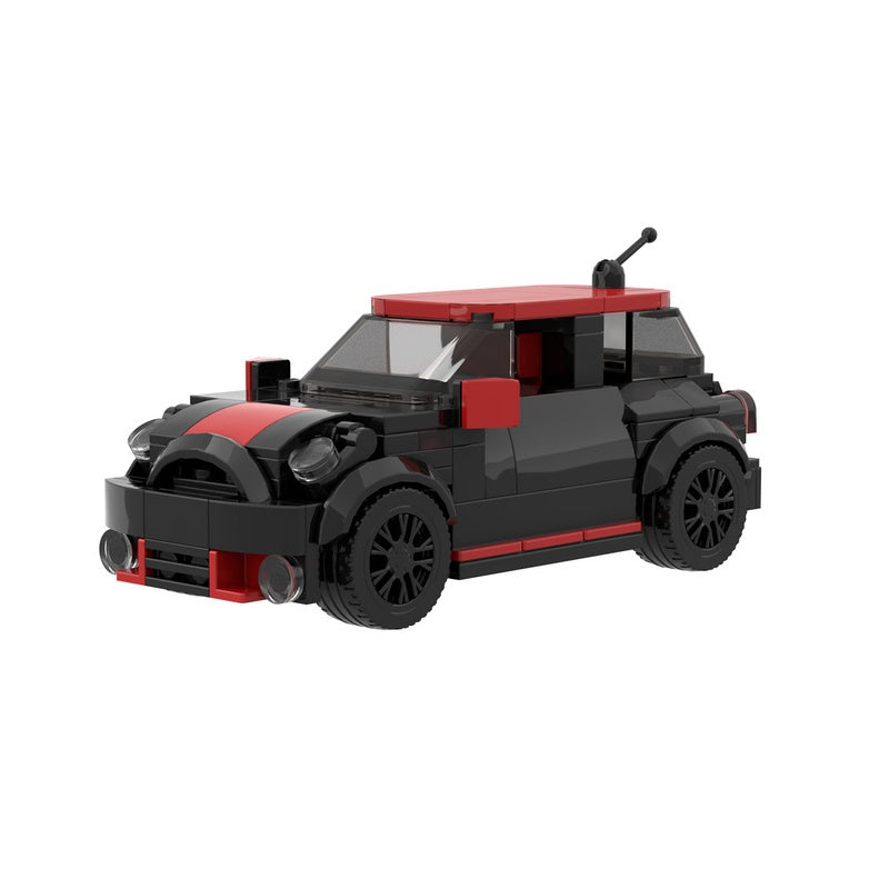 Retro Compact British Performance Hatchback Building Kit | LEGO-Compatible MOC - 1