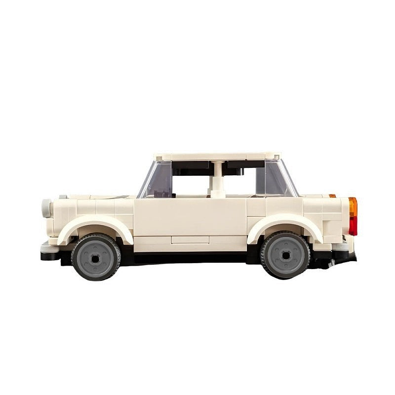Retro Compact Car MOC Building Kit | 7-Wide Classic Vehicle Model - 5