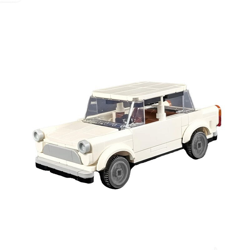Retro Compact Car MOC Building Kit | 7-Wide LEGO-Compatible MOC - 2