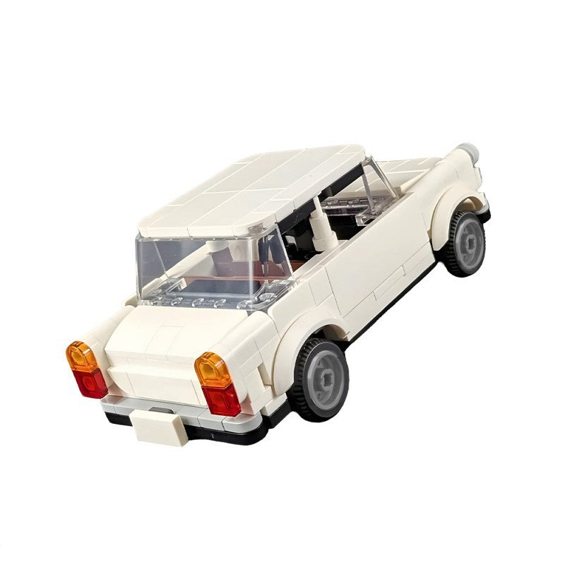 Retro Compact Car MOC Building Kit | 7-Wide LEGO-Compatible MOC - 3