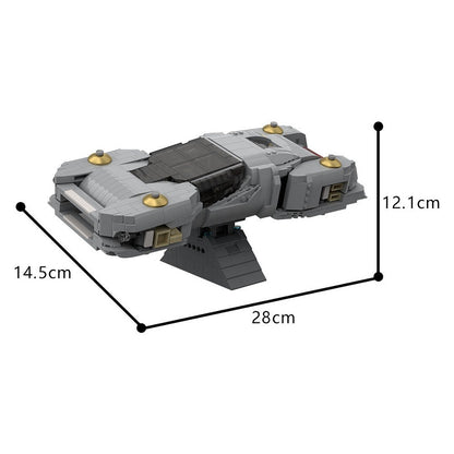 Retro-Futuristic Hover Car MOC Building Kit | Sci-Fi Vehicle Model - 5