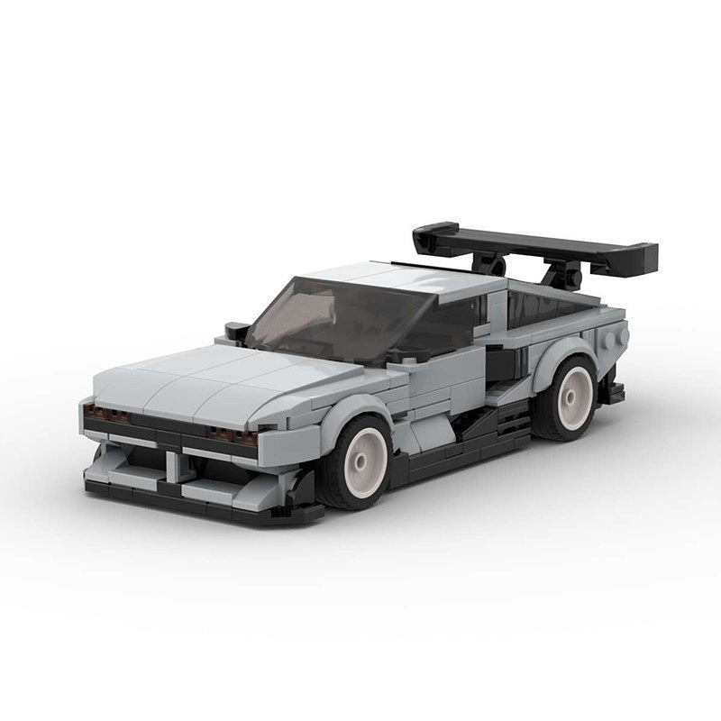 Retro Futuristic Hydrogen Concept Cyberpunk Car Building Kit | LEGO-Compatible MOC - 1