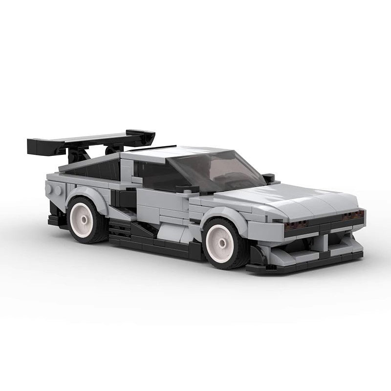 Retro Futuristic Hydrogen Concept Cyberpunk Car Building Kit | LEGO-Compatible MOC - 3