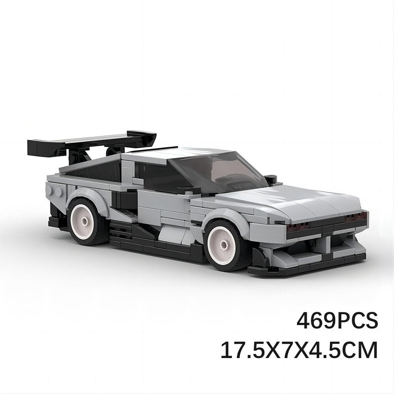 Retro Futuristic Hydrogen Concept Cyberpunk Car Building Kit | LEGO-Compatible MOC - 5