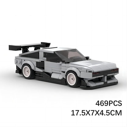 Retro Futuristic Hydrogen Concept Cyberpunk Car Building Kit | LEGO-Compatible MOC - 5