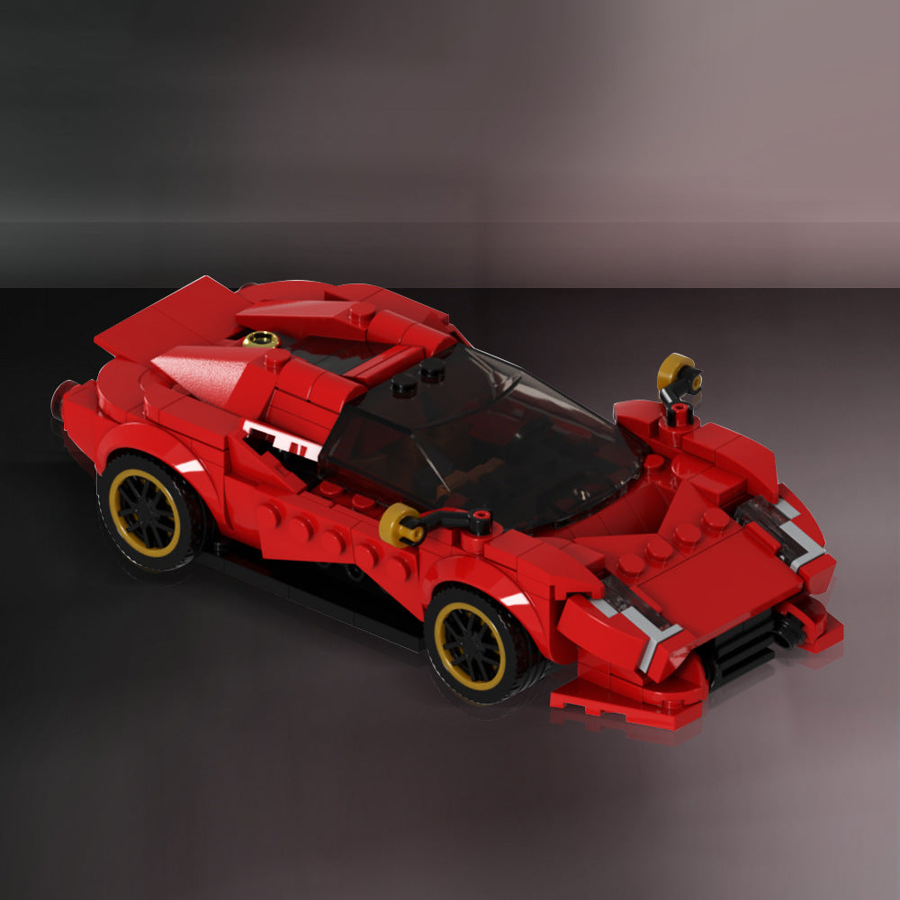 Retro-Futuristic Supercar Building Kit | LEGO-Compatible MOC - 2