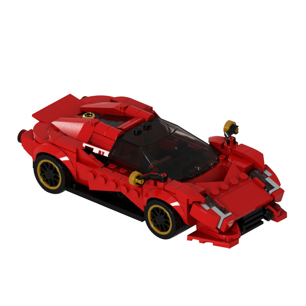 Retro-Futuristic Supercar Building Kit | LEGO-Compatible MOC - 3