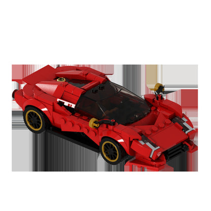 Retro-Futuristic Supercar Building Kit | LEGO-Compatible MOC - 4