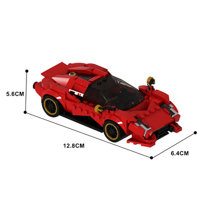 Retro-Futuristic Supercar Building Kit | LEGO-Compatible MOC - 5