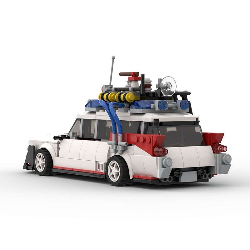 Retro Ghost Hunter Racecar MOC Building Kit | Widebody Vehicle Model - 2
