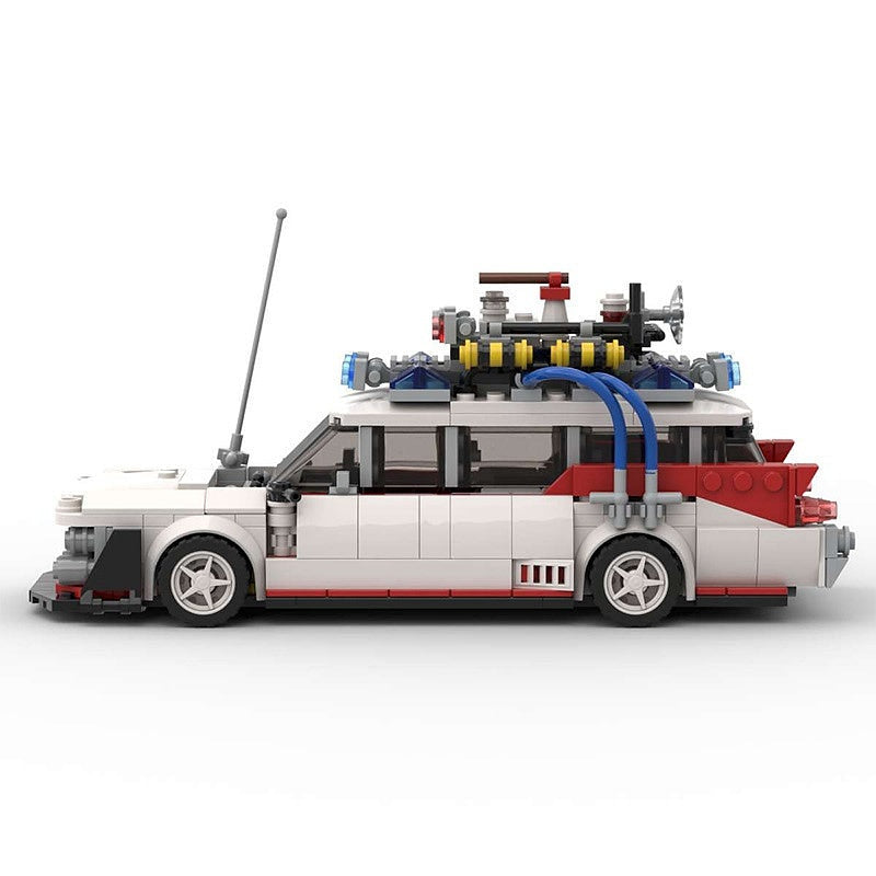 Retro Ghost Hunter Racecar MOC Building Kit | Widebody Vehicle Model - 3