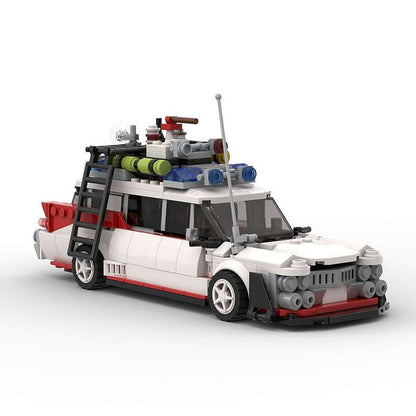 Retro Ghost Hunter Racecar MOC Building Kit | Widebody Vehicle Model - 4