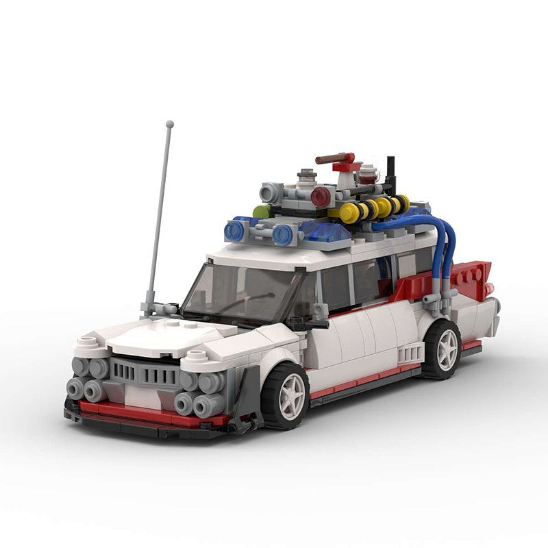 Retro Ghost Hunter Racecar Widebody Building Kit | LEGO-Compatible MOC - 1