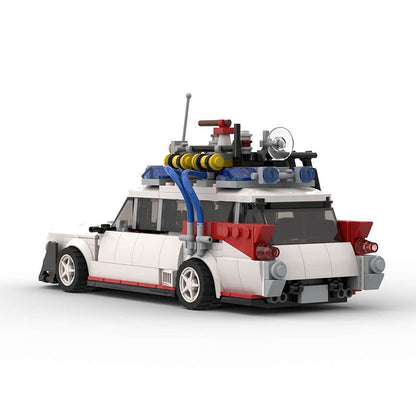 Retro Ghost Hunter Racecar Widebody Building Kit | LEGO-Compatible MOC - 2