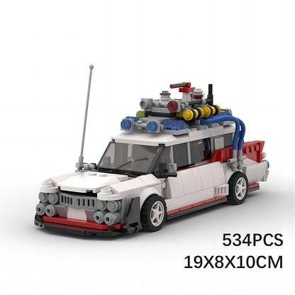 Retro Ghost Hunter Racecar Widebody Building Kit | LEGO-Compatible MOC - 6