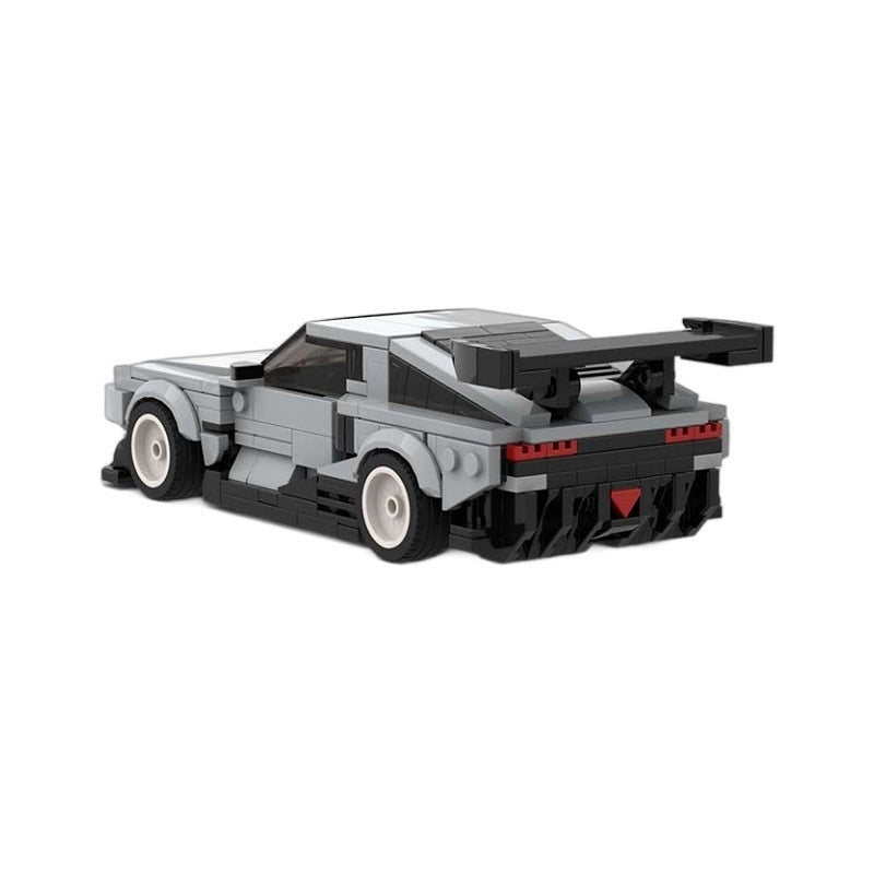Retro Hydrogen Cyberpunk Car MOC Building Kit | Futuristic Vehicle Model - 7