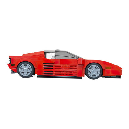 Retro Italian Sports Car MOC Building Kit | 8-Wide Classic Vehicle Model - 5