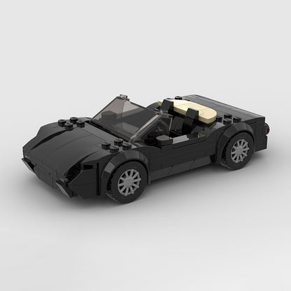 Retro Japanese Roadster Sports Car Building Kit | LEGO-Compatible MOC - 4