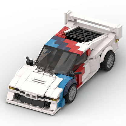 Retro M1 Pro Racing Car Building Kit | LEGO-Compatible MOC - 1