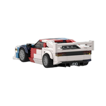 Retro M1 Pro Racing Car Building Kit | LEGO-Compatible MOC - 4