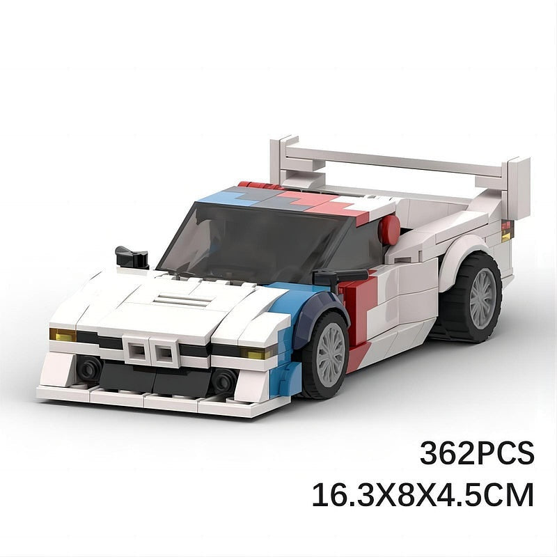Retro M1 Pro Racing Car MOC Building Kit | Classic Track Vehicle - 5