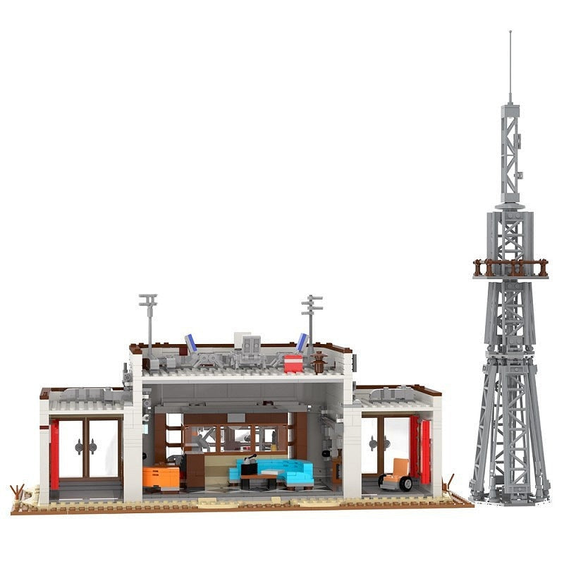 Retro Radio Station WSQK Building Kit | Vintage Studio Model - 2