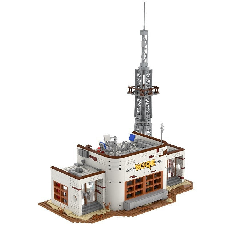 Retro Radio Station WSQK Building Kit | Vintage Studio Model - 3