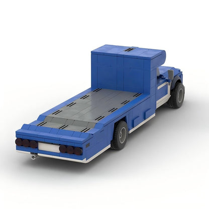 Retro Rig Flatbed Truck MOC Building Kit | Cargo Transport Vehicle - 3