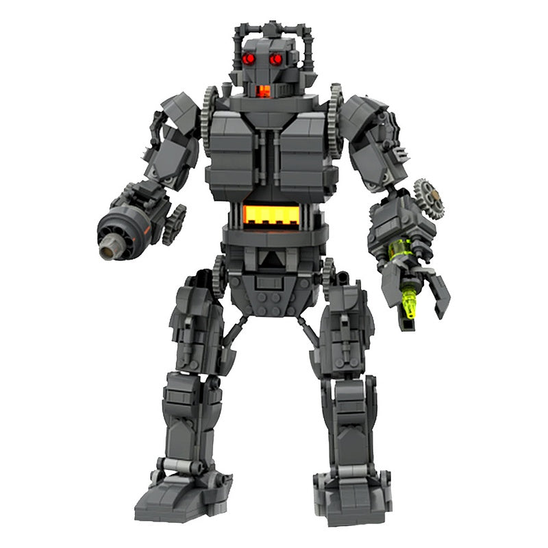 Retro Sci-Fi Cyborg King Mech Building Kit | LEGO-Compatible MOC - 2