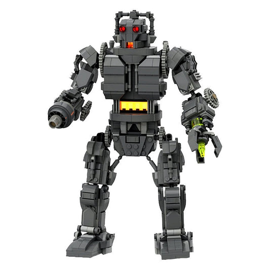 Retro Sci-Fi Cyborg King Mech MOC Building Kit | Robot Figure Model - 1