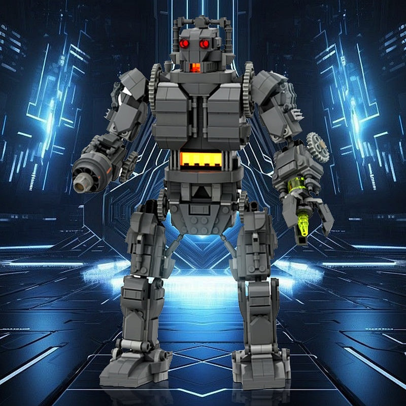 Retro Sci-Fi Cyborg King Mech MOC Building Kit | Robot Figure Model - 3