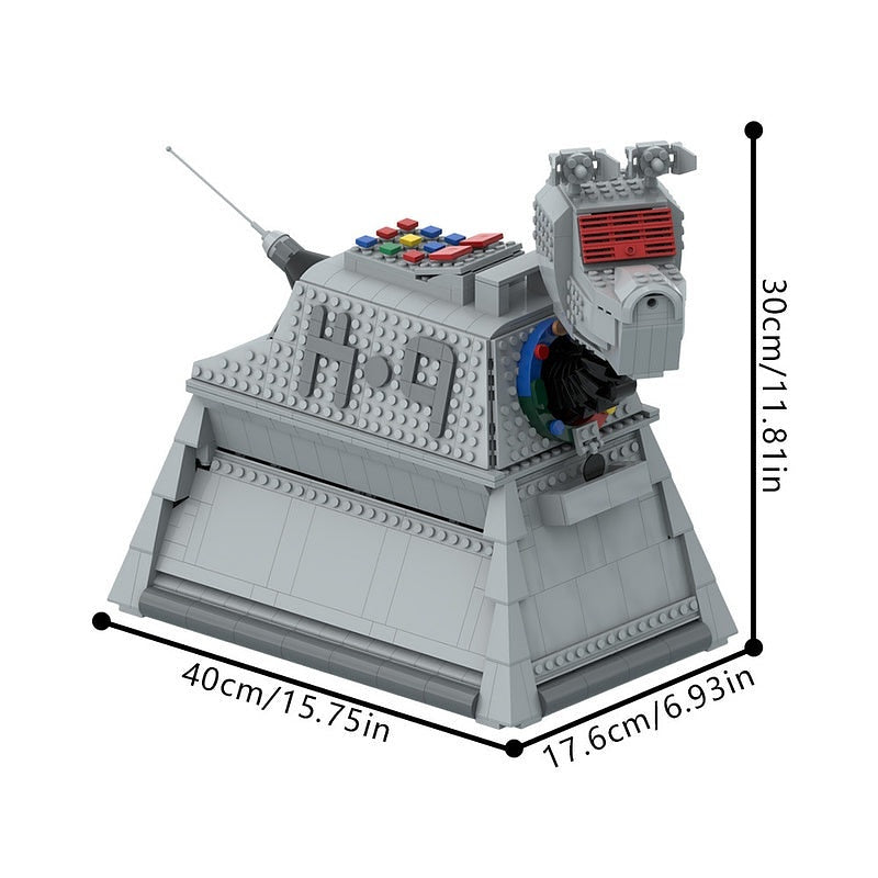 Retro Sci-Fi Robotic Hound MOC Building Kit | Mechanical Creature Model - 2