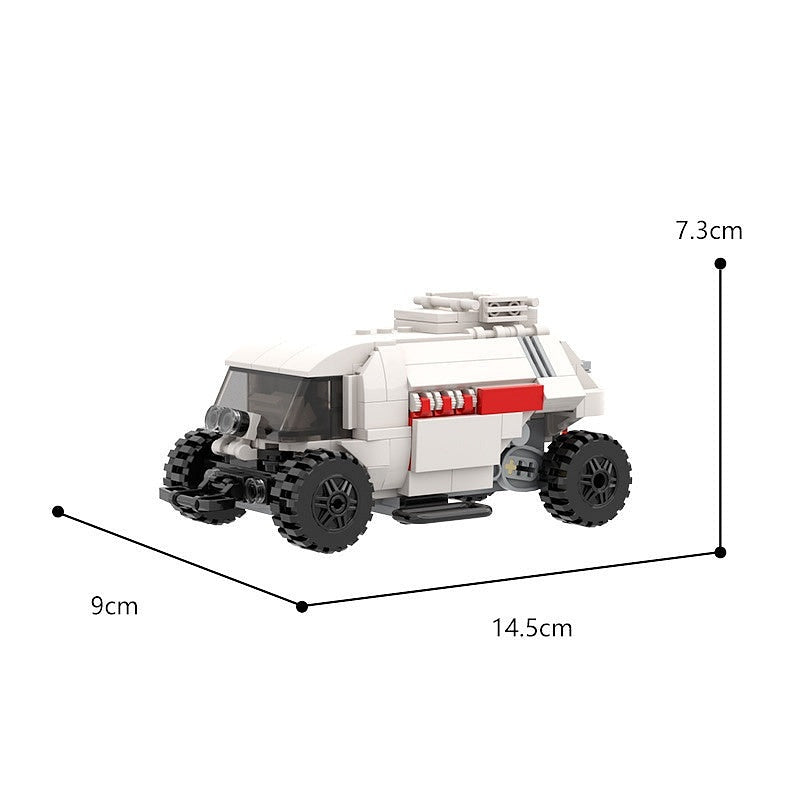 Retro Sci-Fi Space Chariot MOC Building Kit | Space Transport Model - 5