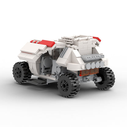 Retro Sci-Fi Space Chariot Transport Building Kit | LEGO-Compatible MOC - 1