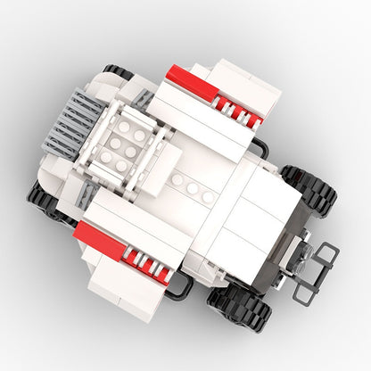 Retro Sci-Fi Space Chariot Transport Building Kit | LEGO-Compatible MOC - 3