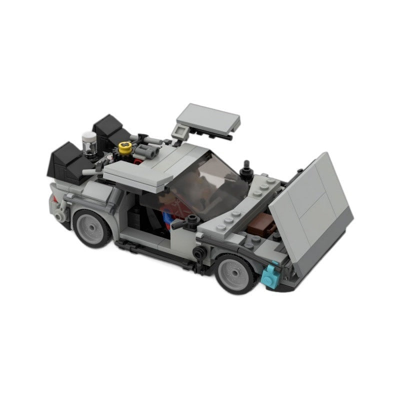 Retro Time Machine MOC Building Kit | Gullwing Futuristic Car Model - 4