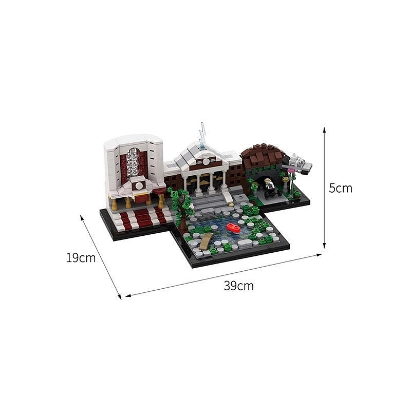 Retro Time Travel Skyline MOC Architecture Building Kit - 2