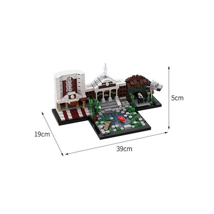 Retro Time Travel Skyline MOC Architecture Building Kit - 2