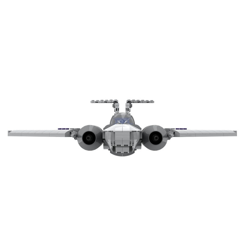 Retro Twin-Engine Spaceplane MOC Building Kit - 2