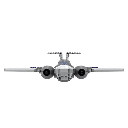Retro Twin-Engine Spaceplane MOC Building Kit - 2