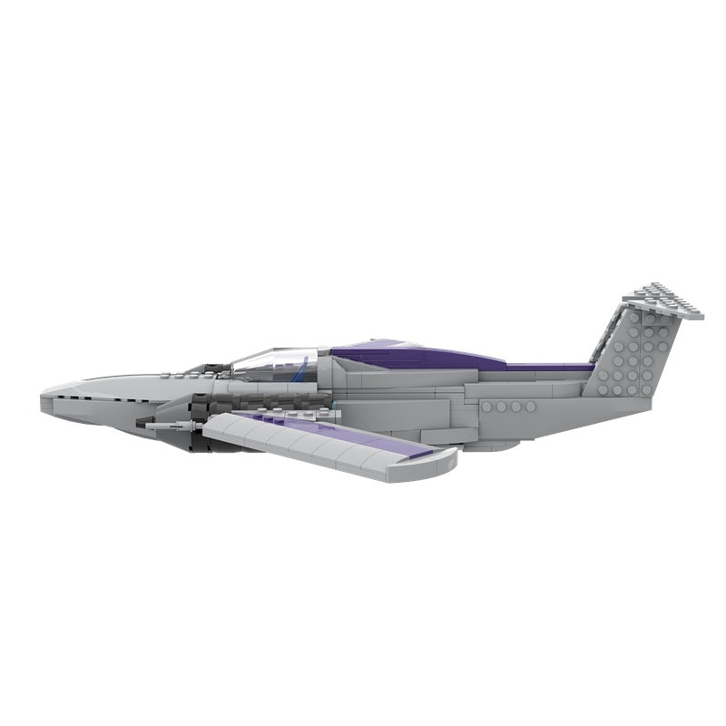 Retro Twin-Engine Spaceplane MOC Building Kit - 3