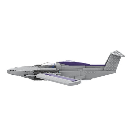 Retro Twin-Engine Spaceplane MOC Building Kit - 3