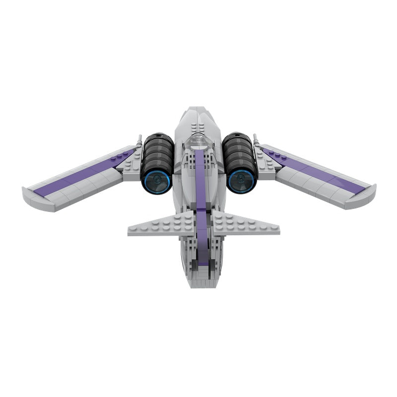 Retro Twin-Engine Spaceplane MOC Building Kit - 5